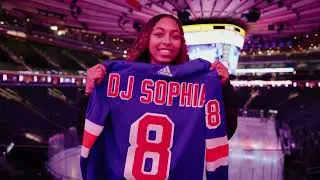 DJ Sophia Rocks Debuts at MSG (Age 15) | New York Rangers vs Boston Bruins