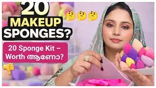 🤔20 Sponge Kit &ndash; Worth ആണോ? 20 Sponge Set/Beauty Benders/ Puffs/ Wrist Band/ Head Band / Makeup Pad