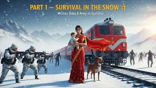 Army Vs Zombies | Maa Aur Uska Bachha Snow Bridge Par | Emotional Cinematic Story Part 1 Ai Cartoon 