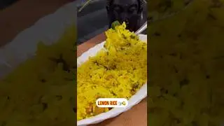 Tangy Twist: Lemon Rice Recipe! 🍚🍋 #ytshorts #viral #youtubeshorts