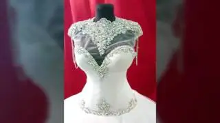 Most beautiful wedding dress Swarovski cristals