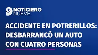 Grave accidente en Potrerillos: desbarrancó un auto con cuatro personas