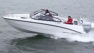 Прогулочный катер AMT 190 BR | Обзор катера | Тест-драйв катера на воде
