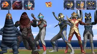 UFE3: Bakishimu/Flame Gorzan/Evil Digga vs Fake Dyna/Ace Killer/Alien Baltan
