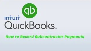 Quickbooks Online - How To Record CIS Subcontractor Payments