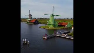#zaanseschans #nederland #amsterdam #travel #amazing #mulino #dronevideo #traveldiaries #landscape