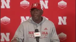 Nebraska Head Coach Mickey Joseph talking Rutgers on Wednesday