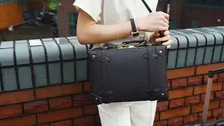 Timeless Elegance: Urecity Classic Black Vintage Luggage