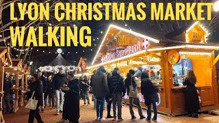 Christmas Market in Lyon, France | Festive Lights & Street Food
