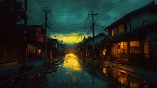 Quiet Osaka Night Rain 🌧️ Cozy Lofi Beats for Focus & Calm