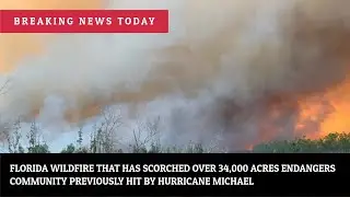 Florida wildfire that has scorched over 34,000 acres endangers community ... | News #Shorts