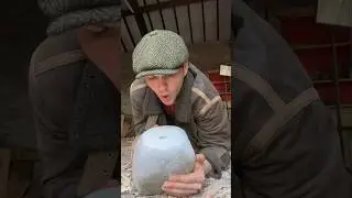 Making a Kettle Bell #homemade #woodwork #fitness #lifehack #handtools #kettlebell #satisfying