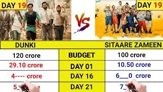 Sitaare Zameen par movie day 19 collection|Dunki|Sitaare Zameen par business| topalways