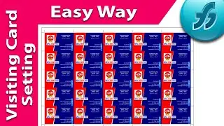 Visiting card Setting in Freehand 12X18  | Basanta Khadka |Graphic Design Course for Beginners Nepal
