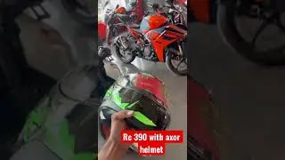 Rc 390 2022 with axor helmet.a perfect combination!#shorts #viral #video
