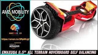 Overview Emaxusa 8.5&rdquo; All Terrain Hoverboard, Bluetooth Speaker, LED Lights Self Balancing, Amazon
