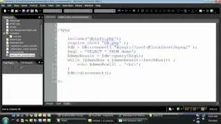 PEAR Video Tutorial 1 Using PEAR to Connect to a database, make & bind a query