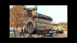 Cold/Old Diesel Engines Starting Up (2017)