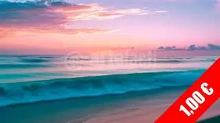 Pastel Dream Waves &mdash; Sunrise Seascape HD 1080p Footage