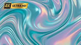 Abstract Liquid Flow Background in 4K Ultra HD | Smooth Holographic Motion Visual
