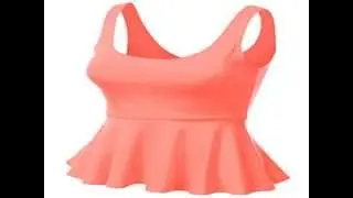 Details J.TOMSON Womens Flared Peplum Sleeveless Deep U Neck and Back Tank Top Top