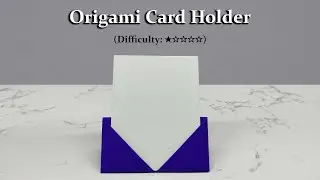[DETAILED TUTORIAL] Origami Card Holder | Easy Paper Card Holder with Step-by-Step Instructions