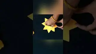 sun cutting with paper
