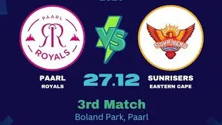 Paarl Royals vs Sunrisers Eastern Cape | SA20 2025/26 Full Match | Cricket26