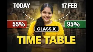 Toppers Timetable for class 10 | Last Days Strategy #studytips #exams #boardexams
