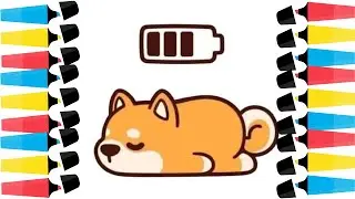 C&Oacute;MO DIBUJAR UN SHIBA INU DURMIENDO