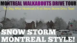 The Day After Montreal's First Snowstorm Dec. 17th 2022 - 4K