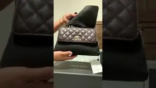 Unboxing 21A Chanel Coco Top Handle Small Dark Brown