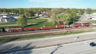 РАБОТАЕМ НА ЖЕЛЕЗНОДОРОЖНОЙ РАЗВЯЗКЕ С IOWA NORTHERN POWER! СЛИЗИ, РАДИОРАЗГОВОРЫ И ПОЛЁТЫ ДРОНА!