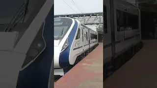 vijayawada -chennai Vandebharat Express 1st InauguralRun |Departing at vijayawadaJn #satyaprasadrf