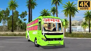 Ultra Realistic Prakash Vega Sleeper Bus Driving on Extreme Hills & Ghat Offroading 