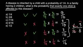 How to solve probability problems in genetics 2