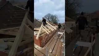Hipped roof #carpenter #carpentry #joinery #roof #roofing #diy #traditional