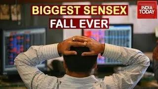 Bloodbath continues on D-Street: Sensex Falls Over 2,500 Points, Biggest Single Fall Ever In A Day