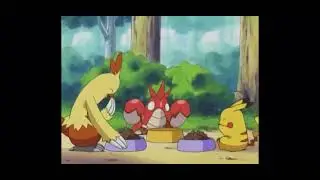 Corphish tries to steal Combusken's food