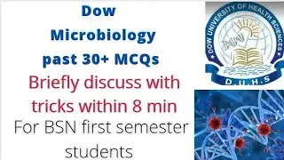 Dow or D.u.h.s microbiology previous or past Mcqs for BSN first semester students .