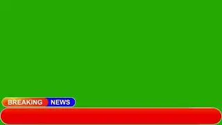 New Design Breaking news Lower thread Green screen 100% Free 2021