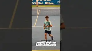 Points from 13-year-old Jaime Alcaraz (brother of Carlos) at @lespetitsas 2025 #tennis