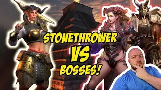 STONETHROWER VS BOSSES - Will she surprise again!? | Expedition & Raid Boss