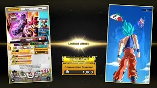LL Super Saiyan God Goku & Hit Banner Summon | Landscape Summon | Dragon Ball Legends 