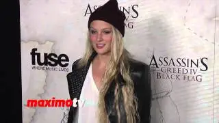 Kirby Bliss Blanton Assassin's Creed IV Black Flag Launch Party Hosted by Elijah Wood