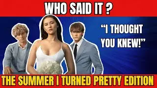 Who Said It? | The Summer I Turned Pretty Quote challenge part 2 🌊