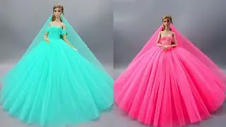 Barbie Doll Makeover Transformation ~ DIY Miniature Ideas for Barbie ~ Wig, Dress, Faceup, and More!