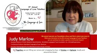 Judy Marlow  ~  8th Annual Language of Love Telethon