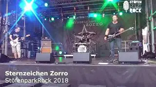 Auftritt von Sternzeichen Zorro auf dem St&ouml;fenparkRock 2018 in Marne