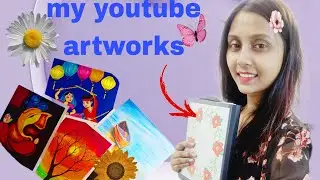my youtube artworks [part-1 ]  | my Drawings | #colorpencil#oilpastel#pencilwork#postercolour #viral